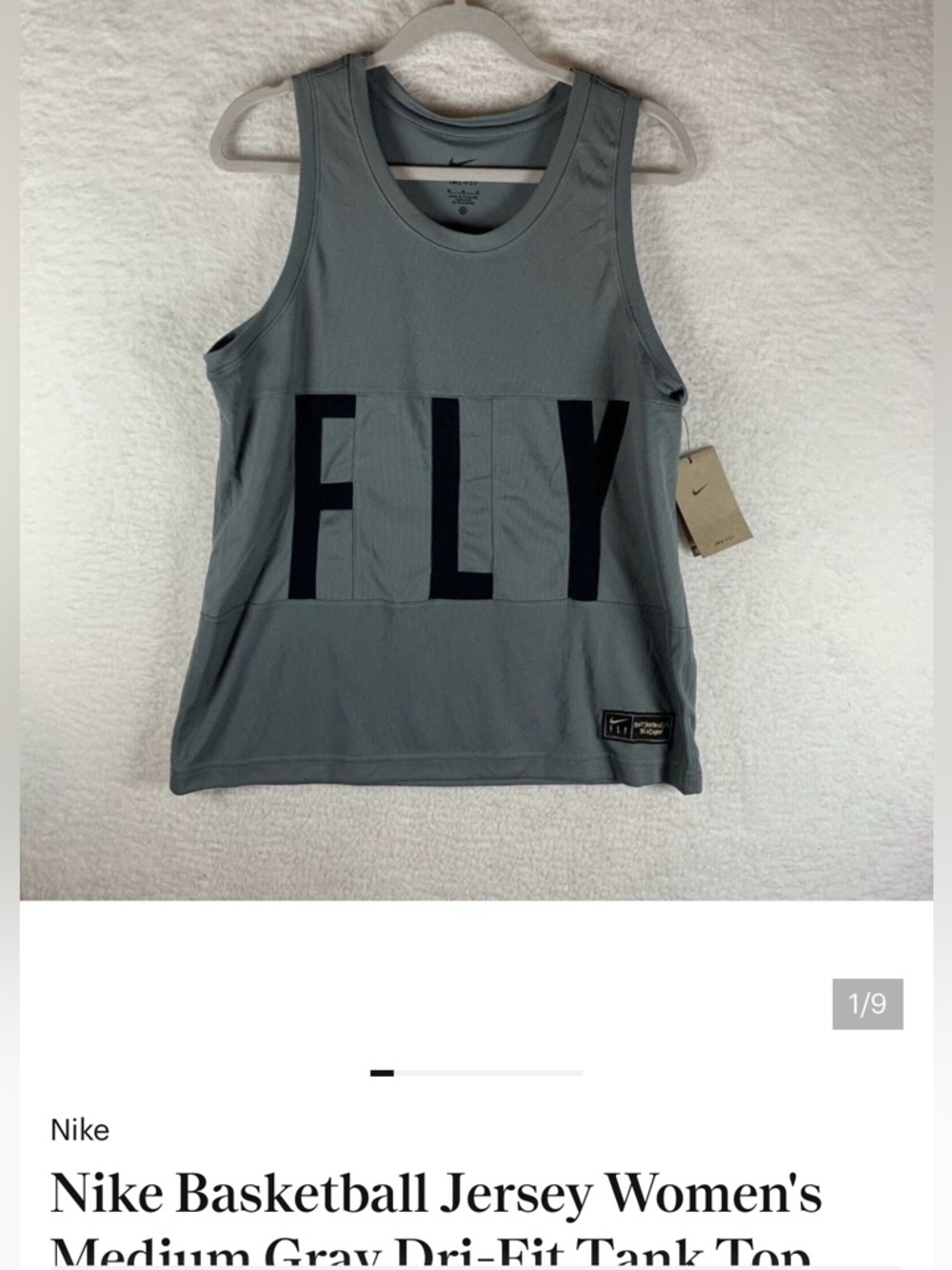 Nike women’s basketball 🏀 JERSEY SIZE M 
Gray w black letters New W tags.